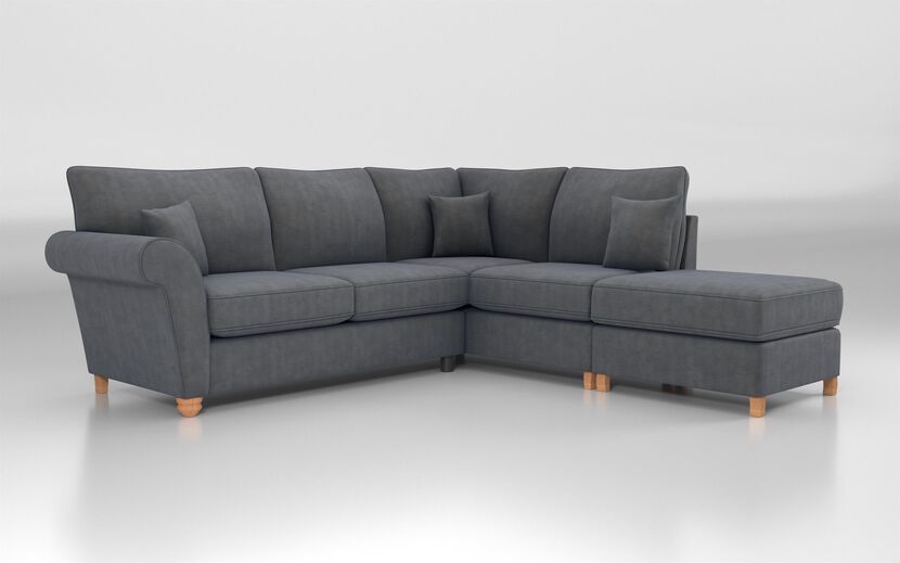 Aveley 2 Corner 1 Right Hand Facing Chaise Standard Back Sofa | Aveley Sofa Range | ScS