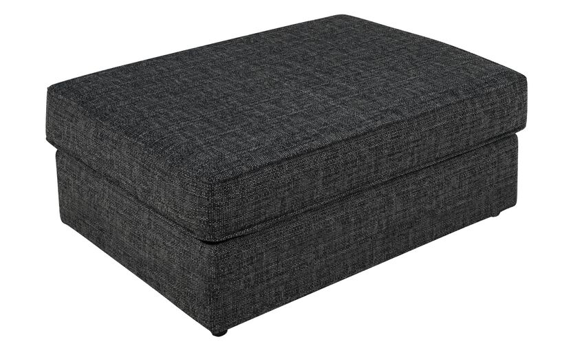 Theo Fabric Plain Top Banquette Footstool | Theo Sofa Range | ScS