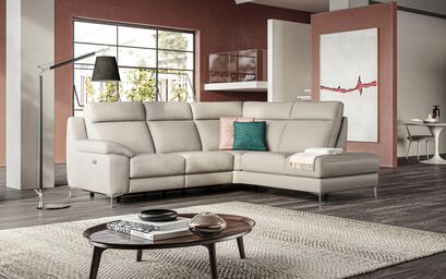 Castagnolo 2 Corner 2 with Left Hand Facing Power Recliner and Right Hand Facing Chaise | Castagnolo Sofa Range | ScS