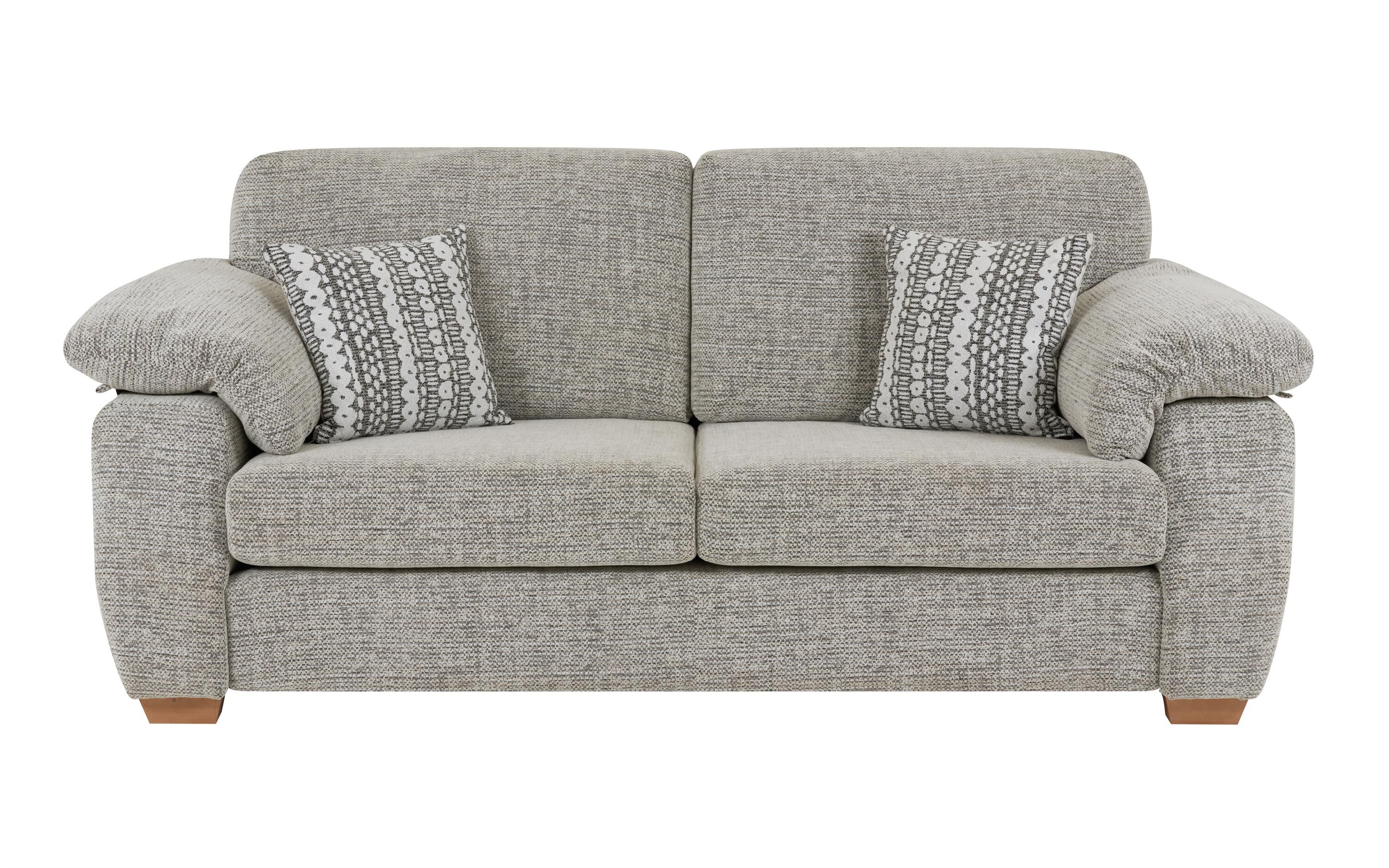 Whisper Fabric 3 Seater Standard Back Sofa