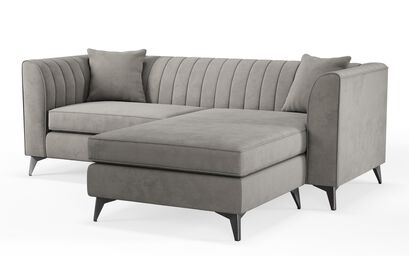 Living Etta Fabric 3 Seater Right hand Facing Chaise | Etta Sofa Range | ScS