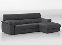 Fasano Large 3 Seater Sofa with Sliding Seats and Right Hand Facing Lounger | Fasano Sofa Range | ScS