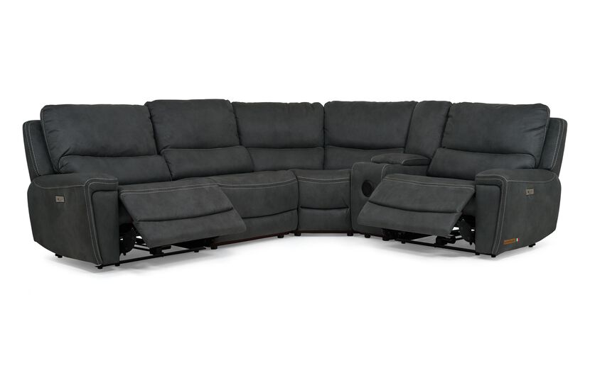 Leiston 2 Corner 1 Power with Console | Leiston Sofa Range | ScS