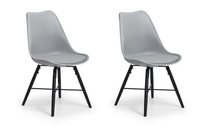 Knightsbridge Pair of Grey Dining Chairs | Knightsbridge Furniture Range | ScS
