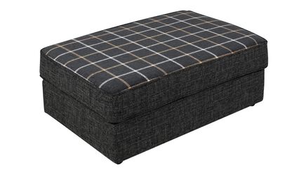 Theo Fabric Patterned Top Banquette Footstool | Theo Sofa Range | ScS