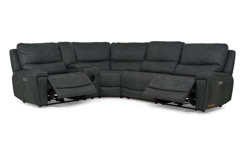 Leiston 1 Corner 2 Power with Console | Leiston Sofa Range | ScS