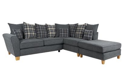 Theo Fabric 2 Corner 1 Right Hand Facing Chaise Scatter Back Sofa | Theo Sofa Range | ScS