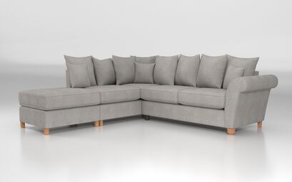 Aveley 1 Corner 2 Left Hand Facing Chaise Scatter Back Sofa | Aveley Sofa Range | ScS