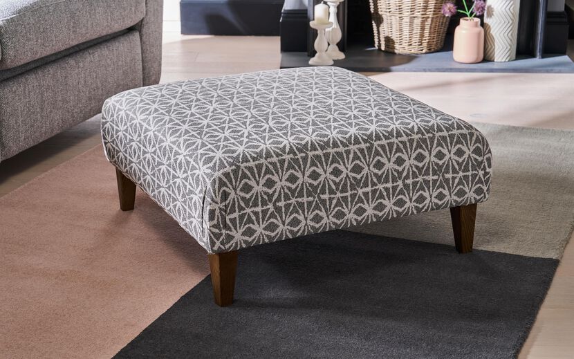Aurelia Fabric Designer Footstool | Ideal Home Aurelia Sofa Range | ScS