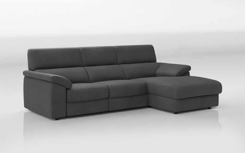 Fasano Large 3 Seater Sofa with Sliding Seats and Right Hand Facing Lounger | Fasano Sofa Range | ScS