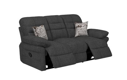 Pendle Fabric 3 Seater Manual Recliner Sofa | Pendle Sofa Range | ScS