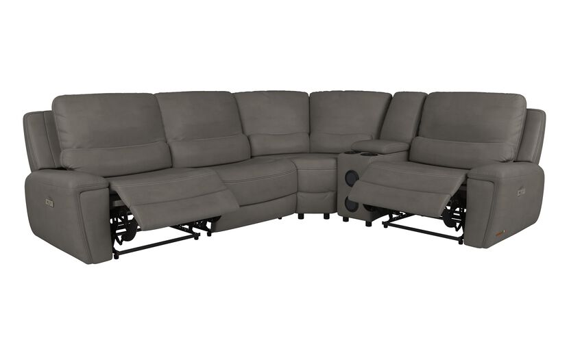 Leiston 2 Corner 1 Power with Console | Leiston Sofa Range | ScS