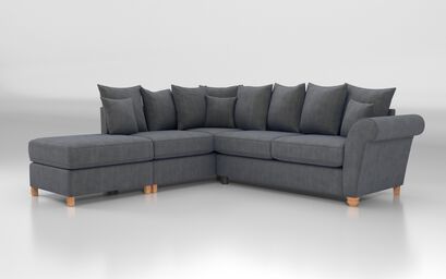 Aveley 1 Corner 2 Left Hand Facing Chaise Scatter Back Sofa | Aveley Sofa Range | ScS