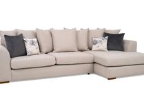 Living Nancy Fabric 3 Seater Right Hand Facing Chaise Scatter Back | Nancy Sofa Range | ScS