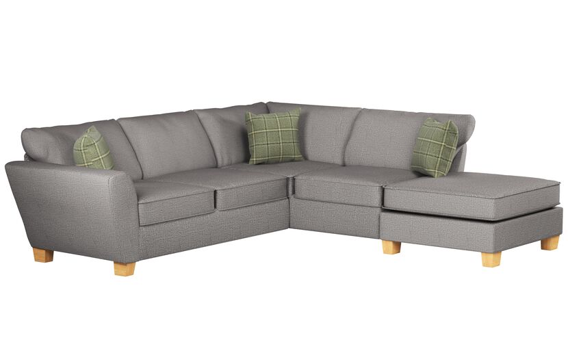 Theo Fabric 2 Corner 1 Right Hand Facing Chaise Standard Back Sofa | Theo Sofa Range | ScS