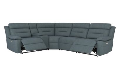 Fareham 1 Corner 2 Power with Console | Fareham Sofa Range | ScS