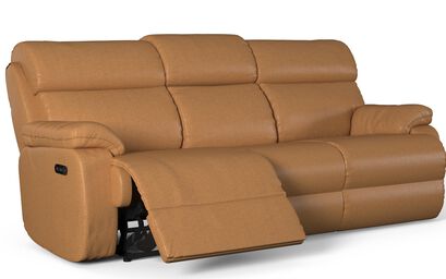 Living Reuben 3 Seater Power Recliner Sofa with Head Tilt & Bluetooth | Reuben Sofa Range | ScS
