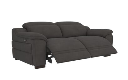 La-Z-Boy Austin 3 Seater Power Recliner Sofa with Manual Head Tilt | 2 Seater Fabric Sofas | ScS
