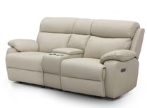 Living Reuben 2 Seater Power Recliner Sofa with Console, Head Tilt & Lumbar | Reuben Sofa Range | ScS