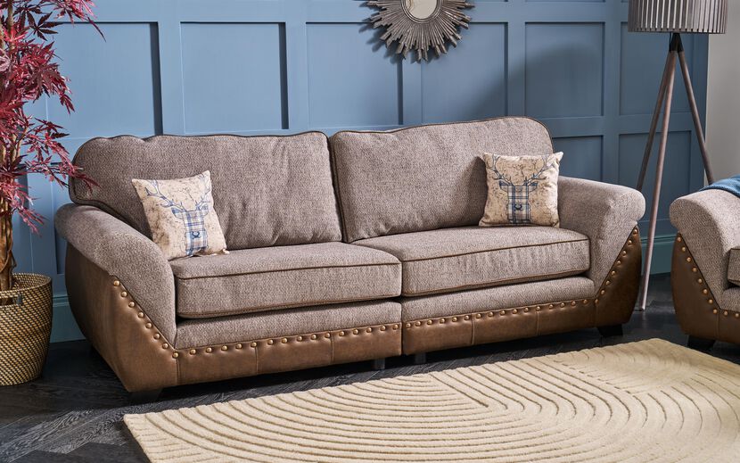 Living Clyde Fabric 4 Seater Sofa Standard Back | Clyde Sofa Range | ScS