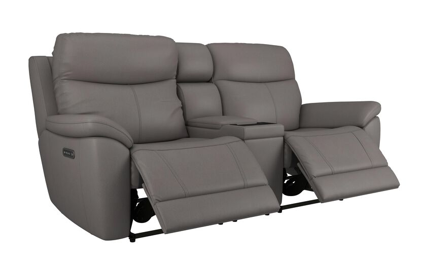 Living Ethan 3 Seater Power Recliner Sofa with Console & Head Tilt | Ethan Sofa Range | ScS