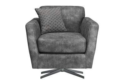 Eliza Fabric Plain Swivel Chair | Eliza Sofa Range | ScS