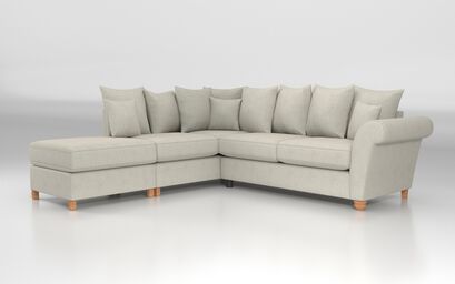 Aveley 1 Corner 2 Left Hand Facing Chaise Scatter Back Sofa | Aveley Sofa Range | ScS