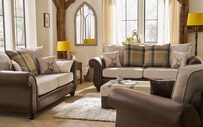 Living Amble Fabric 2 Seater Standard Back Sofa | Amble Sofa Range | ScS