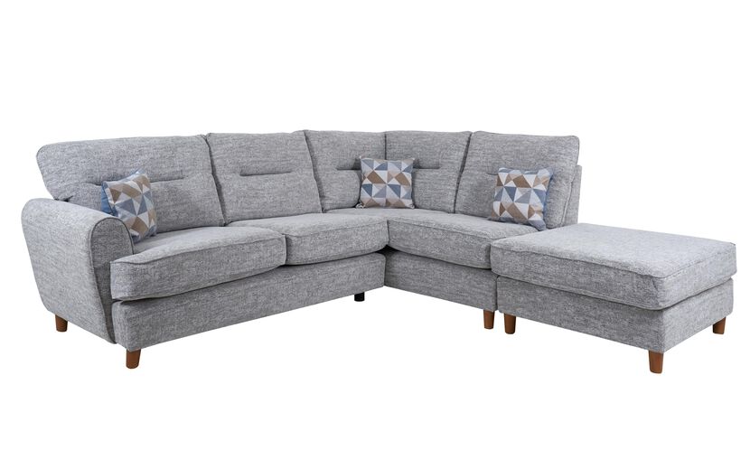 Percy Fabric 2 Corner 1 Right Hand Facing Chaise Standard Back Sofa | Percy Sofa Range | ScS