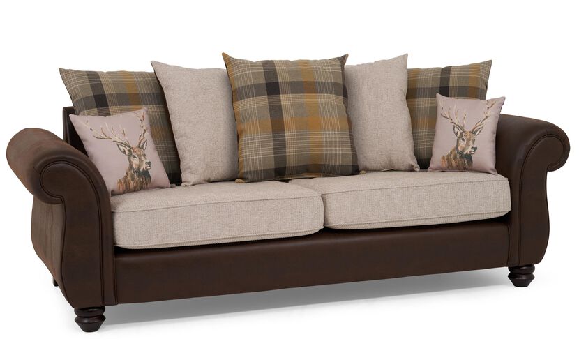 Living Amble Fabric 3 Seater Scatter Back Sofa | Amble Sofa Range | ScS