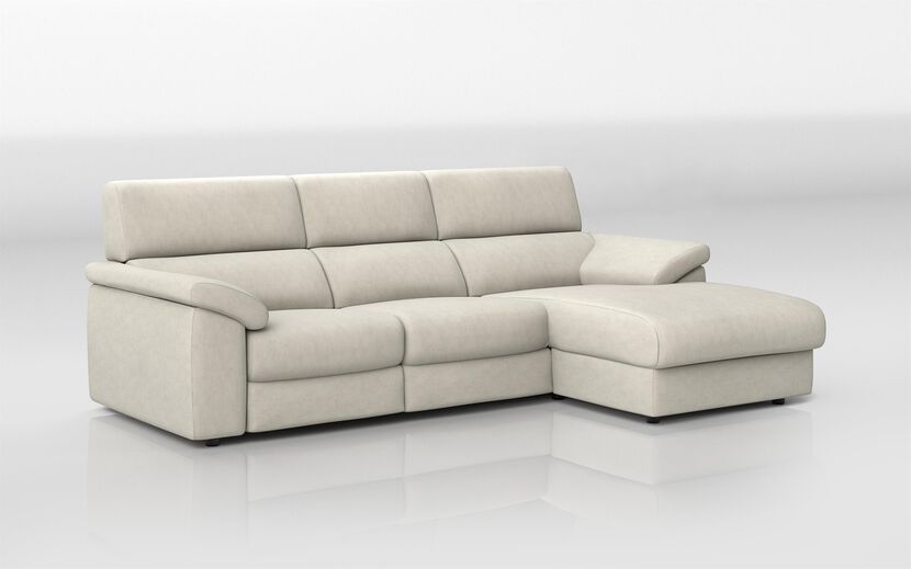 Fasano Large 3 Seater Sofa with Sliding Seats and Right Hand Facing Lounger | Fasano Sofa Range | ScS