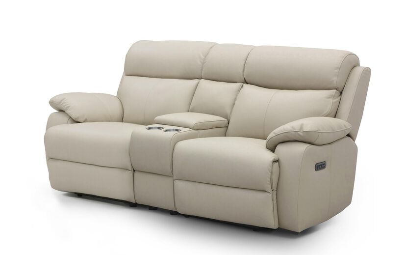 Living Reuben 2 Seater Power Recliner Sofa with Console, Head Tilt & Lumbar | Reuben Sofa Range | ScS