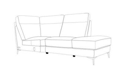 Castagnolo Right Hand Facing 2 Seater Corner with Chaise | Castagnolo Sofa Range | ScS