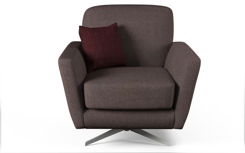 Hugo Fabric Plain Accent Swivel Chair | Hugo Sofa Range | ScS