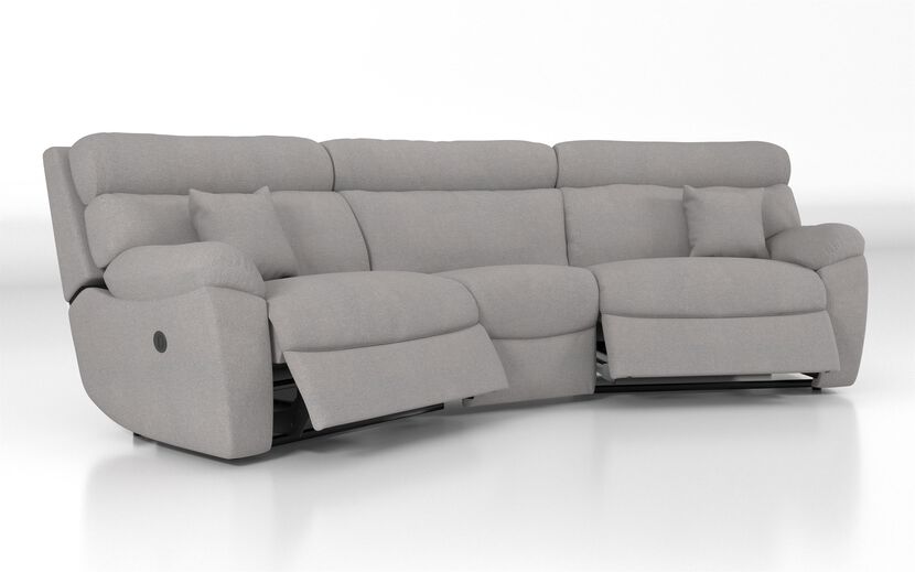 Silsden 4 Seater Curved Power Recliner Sofa | Silsden Sofa Range | ScS