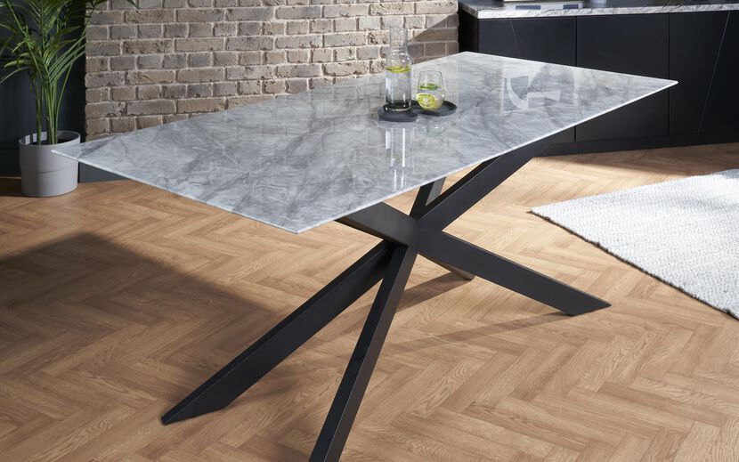 Porto 1.8m Silver Dining Table | Porto Furniture Range | ScS