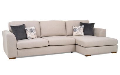 Living Nancy Fabric 3 Seater Right Hand Facing Chaise Standard Back | Nancy Sofa Range | ScS