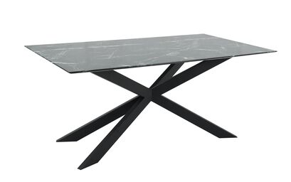 Porto 1.8m Black Dining Table | Porto Furniture Range | ScS