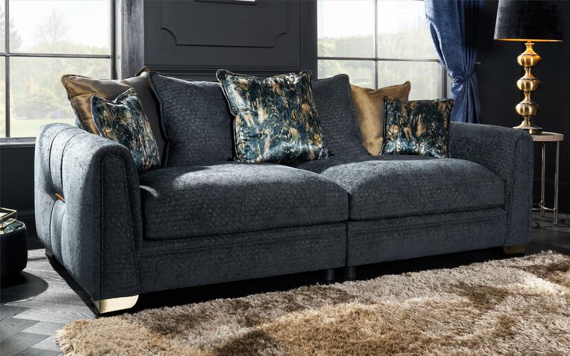 Drake Fabric 4 Seater Split Sofa Scatter Back | Drake Sofa Range | ScS