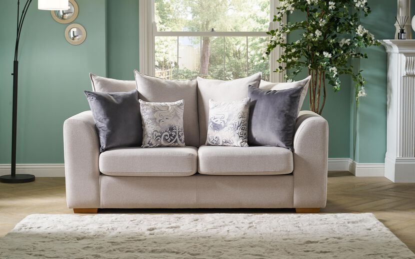 Living Nancy Fabric 2 Seater Sofa Scatter Back | Nancy Sofa Range | ScS