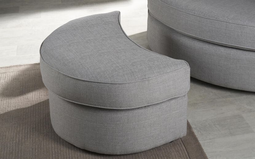 Hugo Fabric Large Twister Footstool | Hugo Sofa Range | ScS