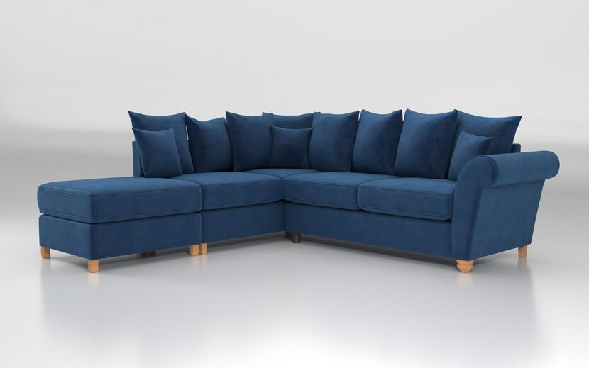 Aveley 1 Corner 2 Left Hand Facing Chaise Scatter Back Sofa | Aveley Sofa Range | ScS