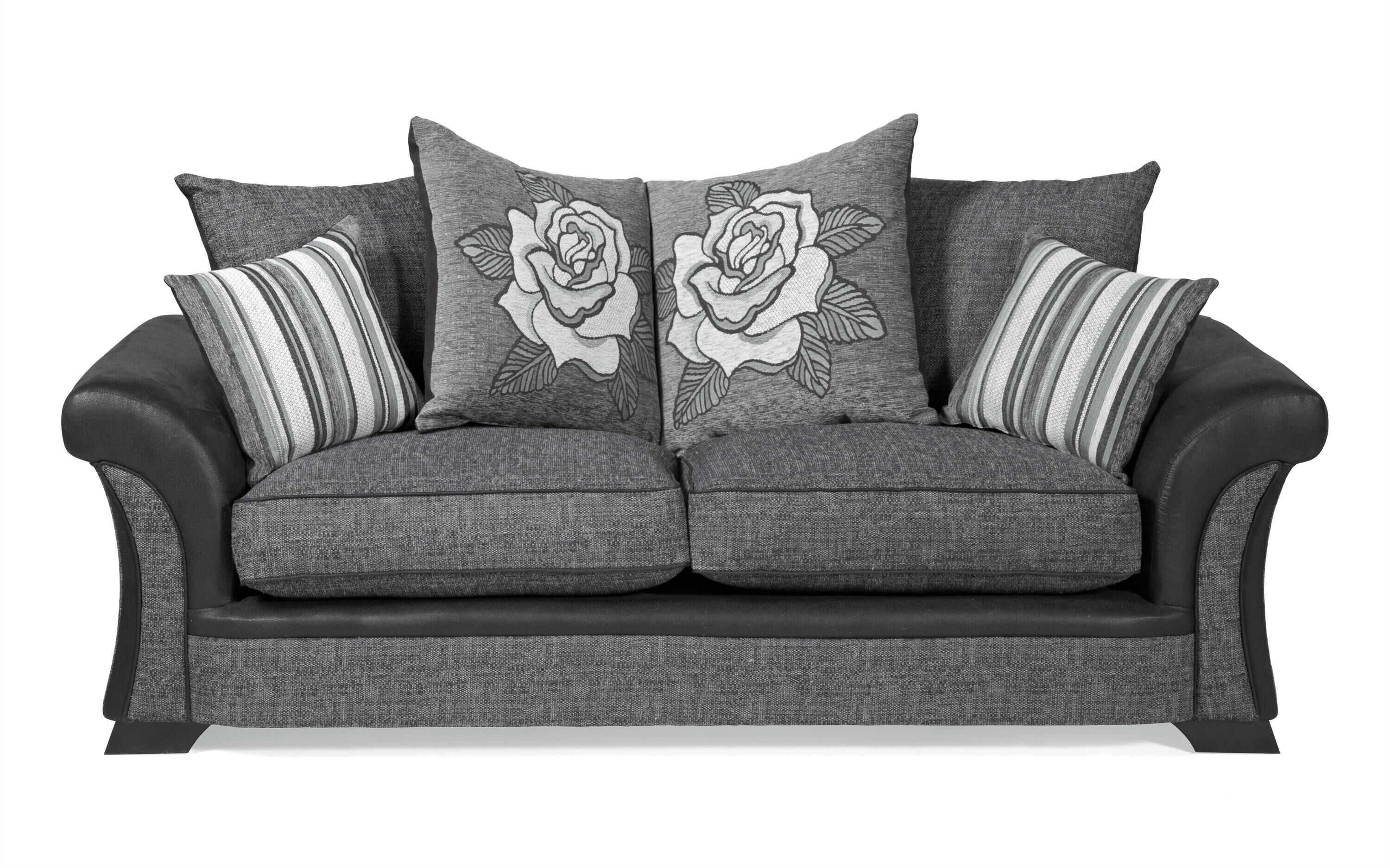 camille 3 seater sofa scatter back