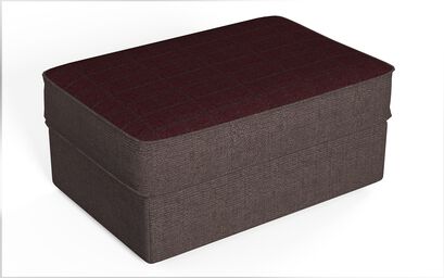 Hugo Fabric Pattern Top Banquette Footstool | Hugo Sofa Range | ScS