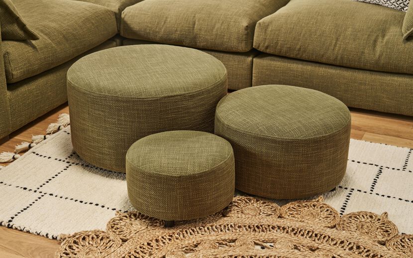 Ideal Home Lennox Fabric Stacking Footstools | Lennox Sofa Range | ScS