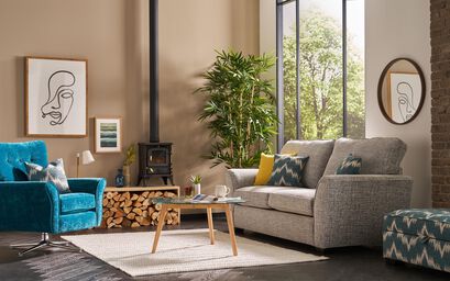 Inspire Rockcliffe Fabric Standard Footstool | Inspire Rockcliffe Sofa Range | ScS