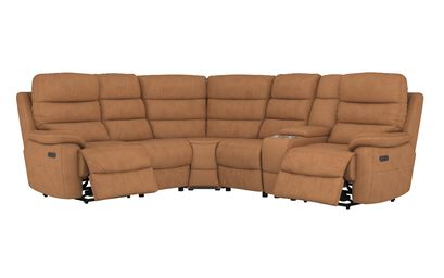 Living Griffin 2 Corner 2 Power Sofa with RHF Console & Head Tilt | Griffin Sofa Range | ScS