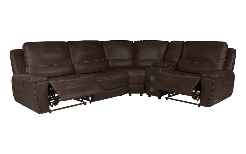 Leiston 2 Corner 1 Manual with Console | Leiston Sofa Range | ScS