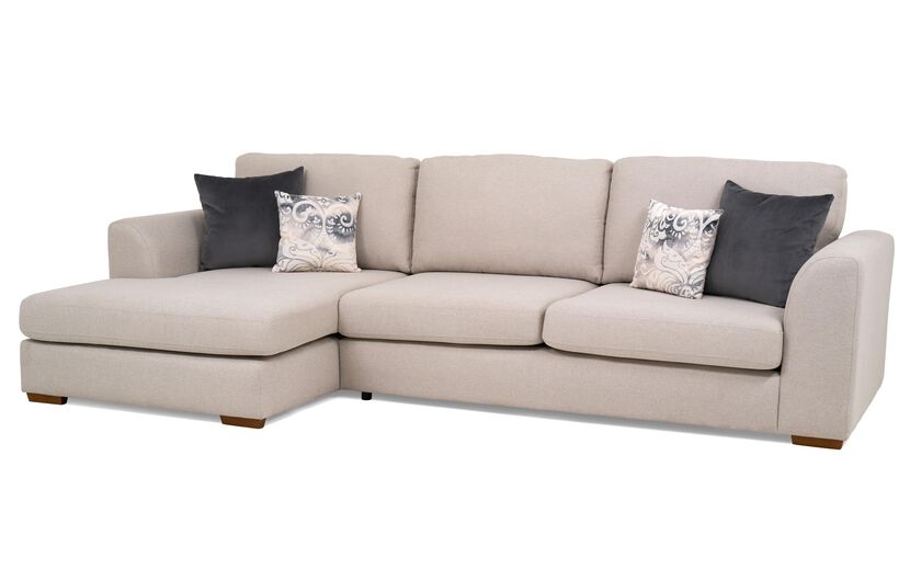 Living Nancy Fabric 3 Seater Left Hand Facing Chaise Standard Back | Nancy Sofa Range | ScS