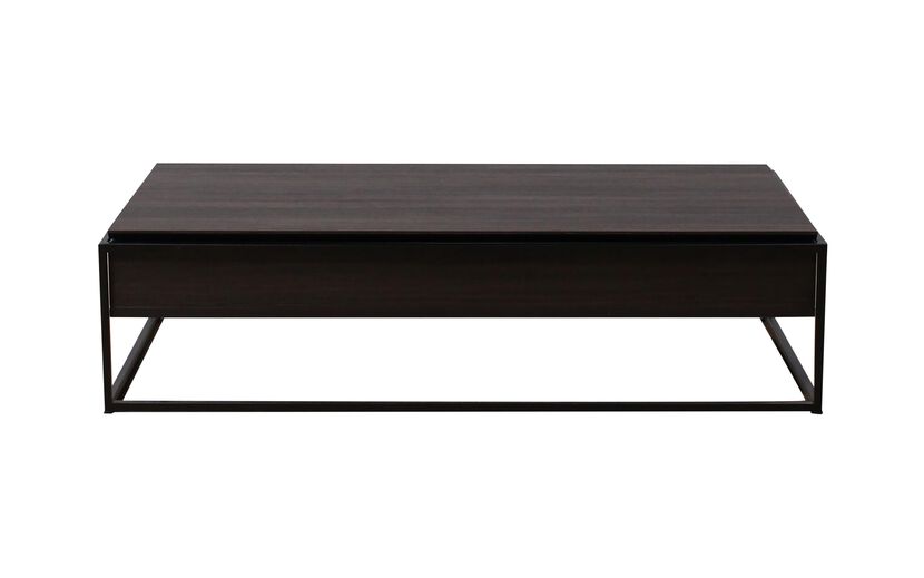 Gavirate Rectangular Table with Storage - Wenge/Black | Occasional Furniture | ScS